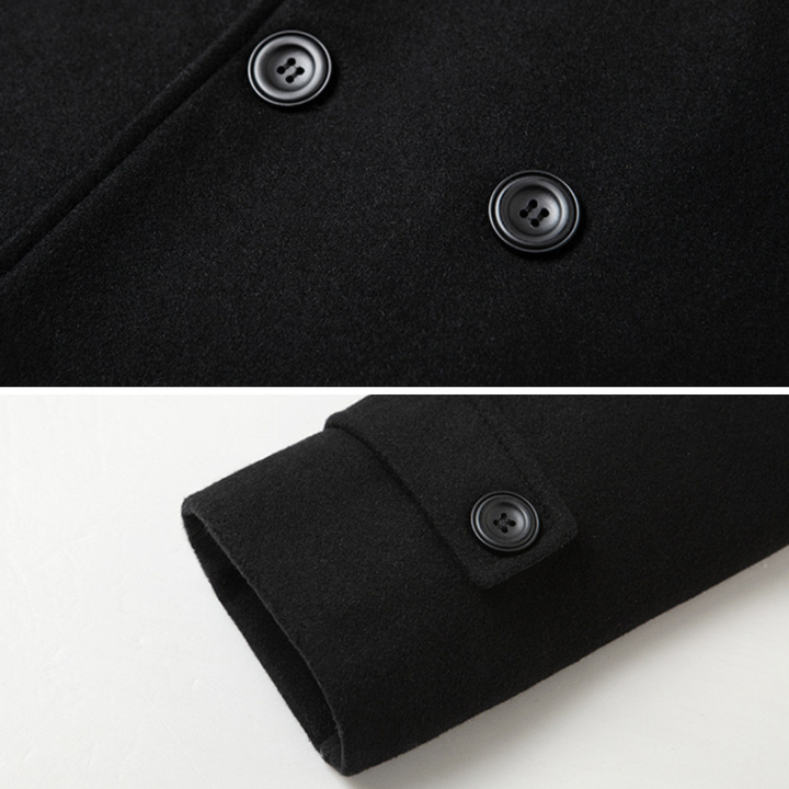 Silvan™ | Elegant Double-Breasted Coat in Premium Wool