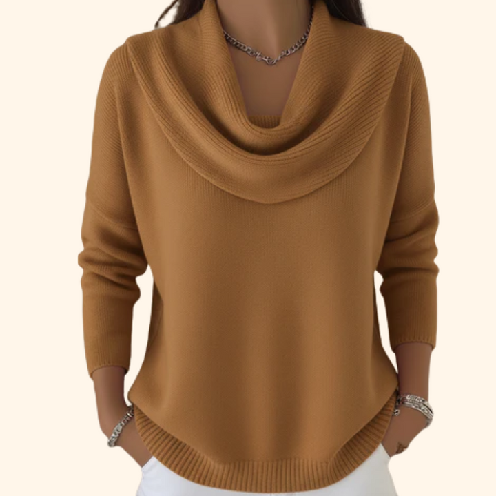 Eliza | Elegant High Neck Sweater