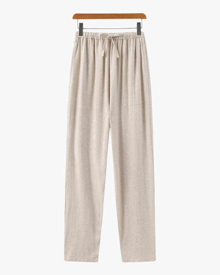 Cuenca | Linen Trousers with Adjustable Belt