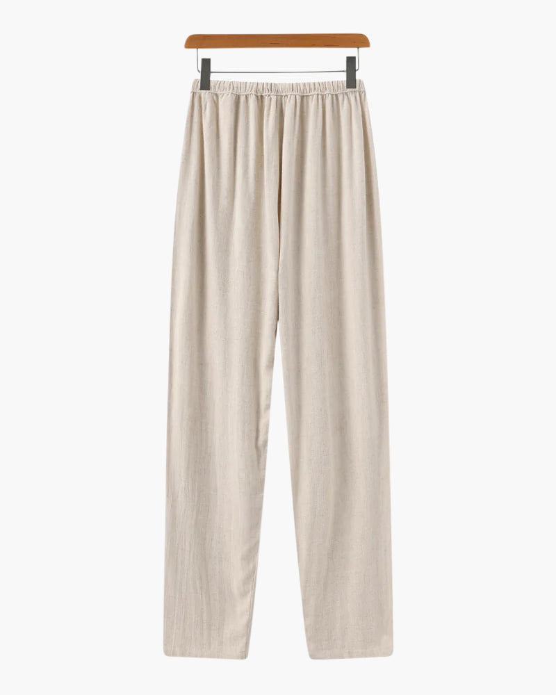Cuenca | Linen Trousers with Adjustable Belt