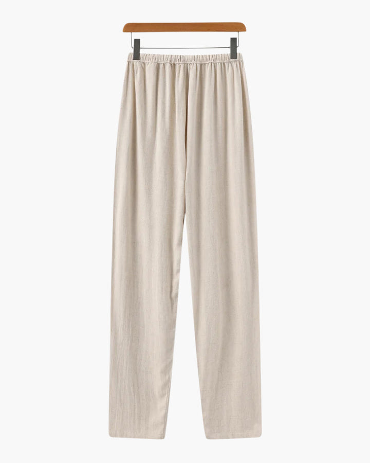 Cuenca | Linen Trousers with Adjustable Belt