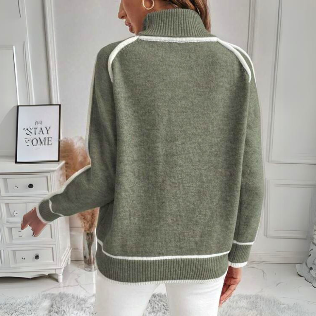 Kaylee | Elegant High Neck Sweater