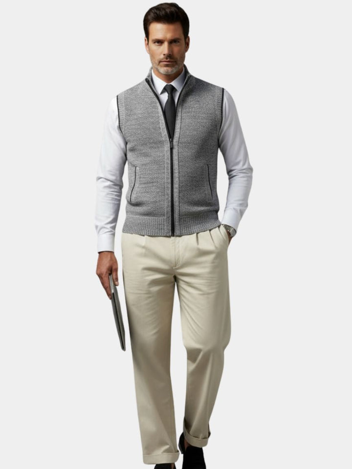 Elegant Waistcoat with Full Zip
