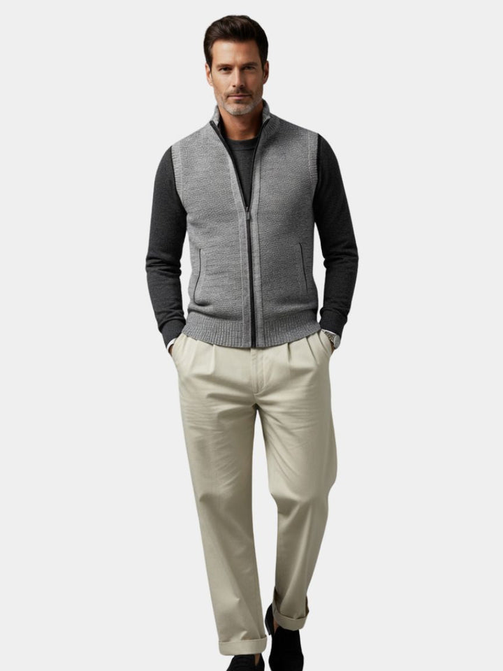 Elegant Waistcoat with Full Zip