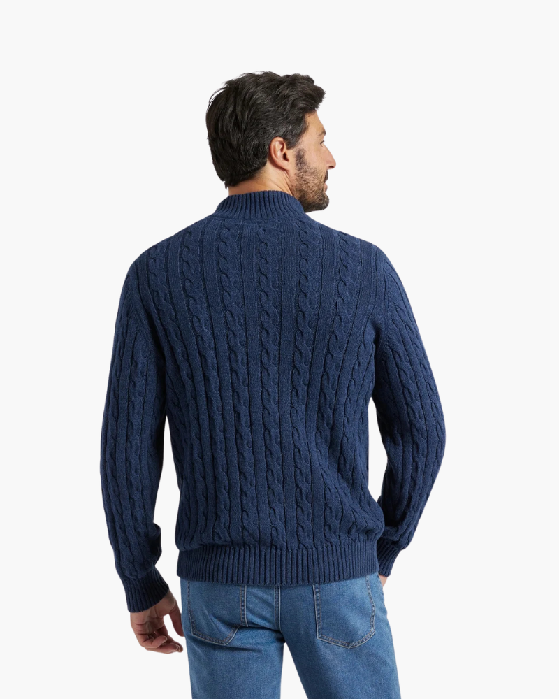 Fuerteventura | Cable Knit Sweater with Zip