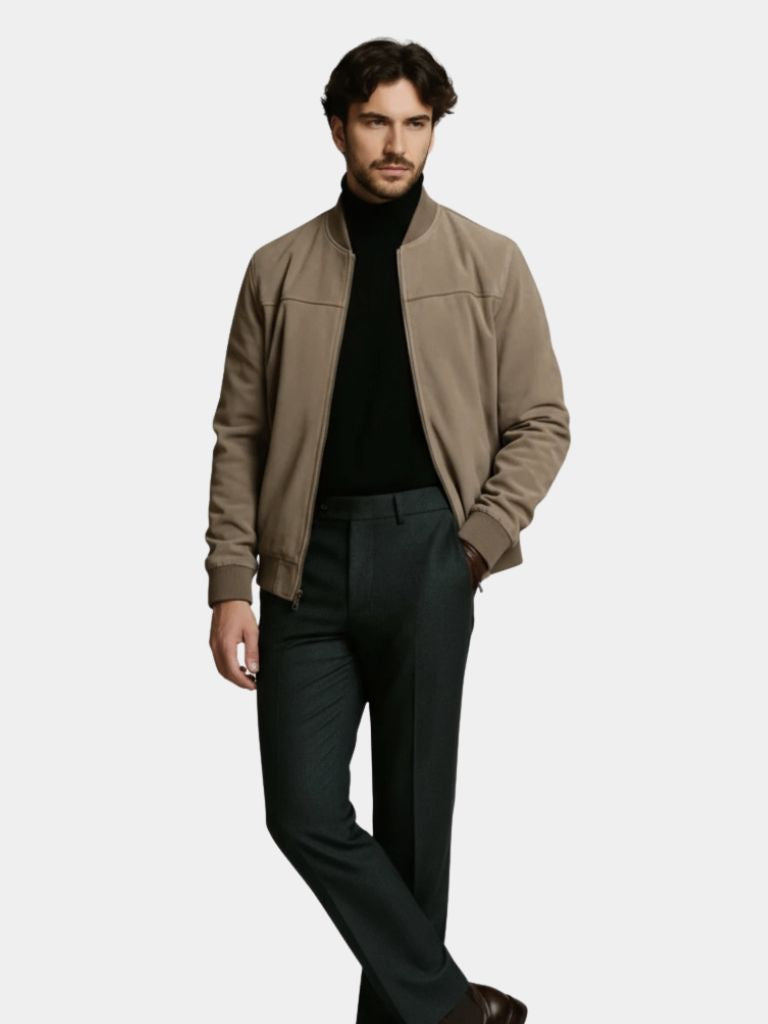 Darian™ | Premium Suede Bomber Jacket