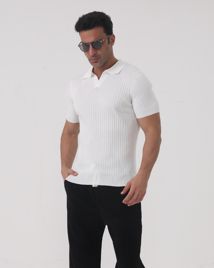Jaén | Textured Cotton Polo