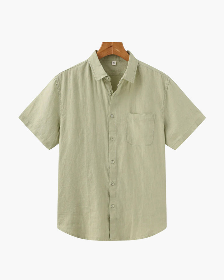 Melila | Short Sleeve Linen Shirt