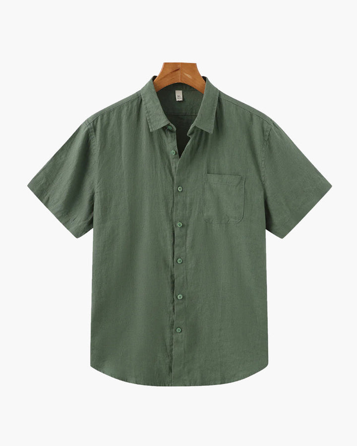 Melila | Short Sleeve Linen Shirt