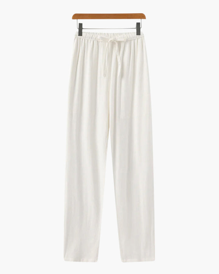 Cuenca | Linen Trousers with Adjustable Belt