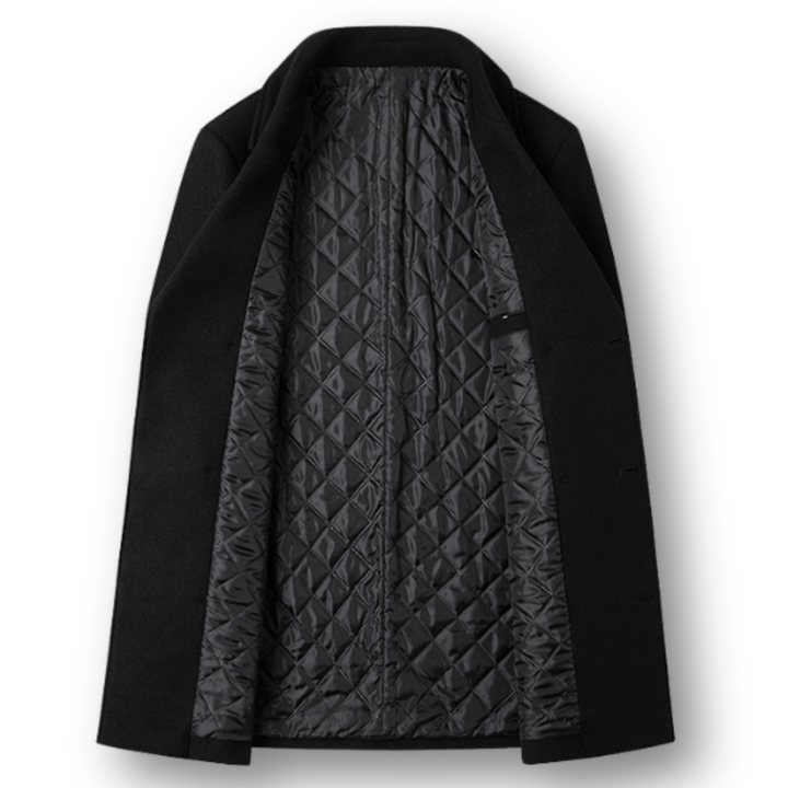 Silvan™ | Elegant Double-Breasted Coat in Premium Wool