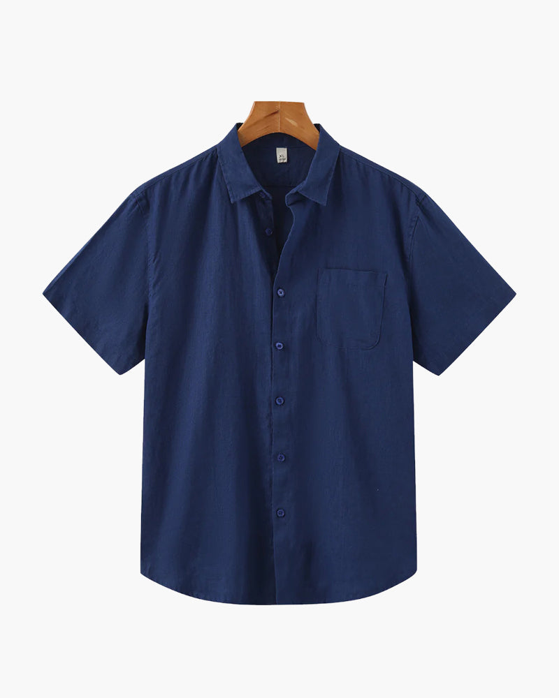 Melila | Short Sleeve Linen Shirt