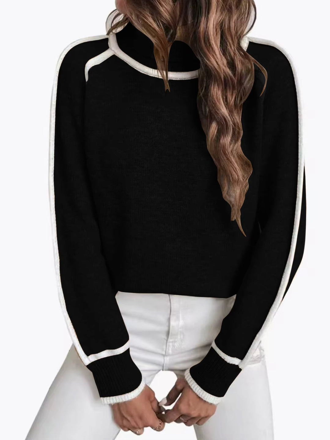 Kaylee | Elegant High Neck Sweater