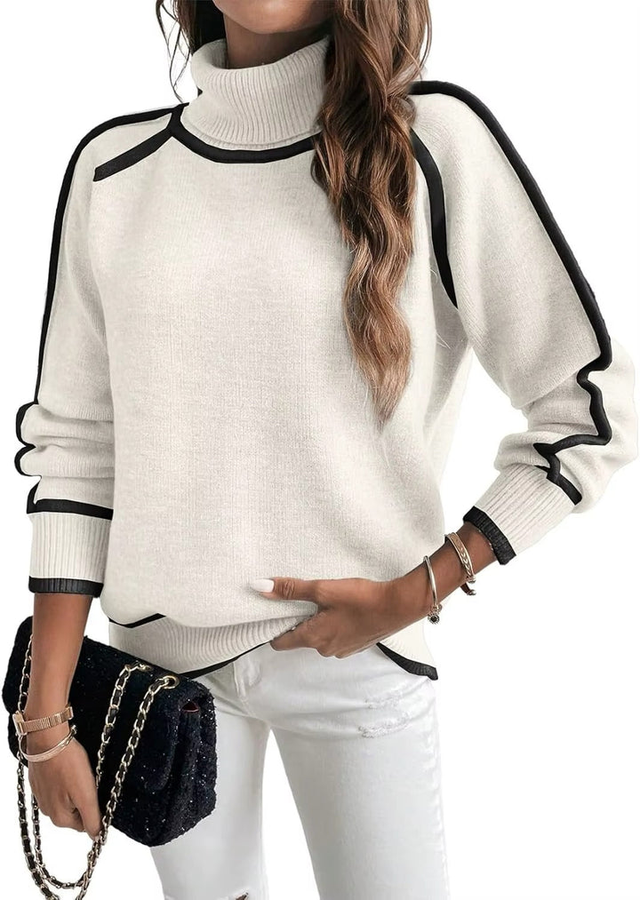 Kaylee | Elegant High Neck Sweater