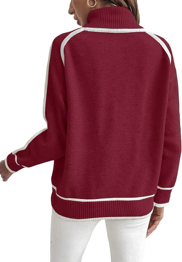 Kaylee | Elegant High Neck Sweater