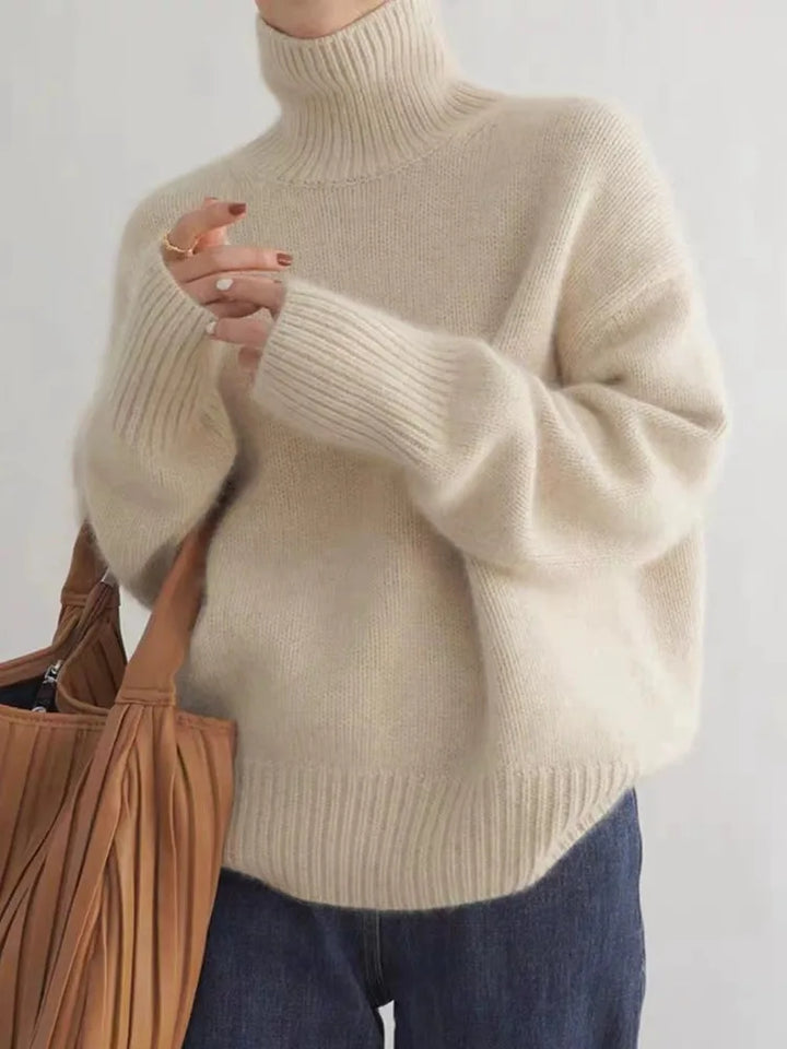 Isola™ | Soft Cashmere High Neck Sweater