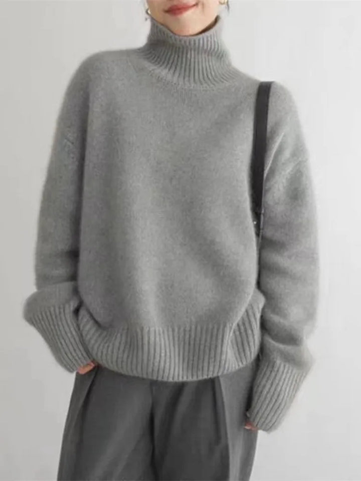 Isola™ | Soft Cashmere High Neck Sweater