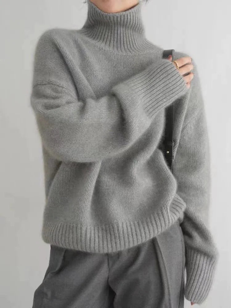 Isola™ | Soft Cashmere High Neck Sweater