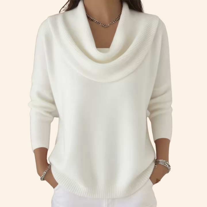 Eliza | Elegant High Neck Sweater