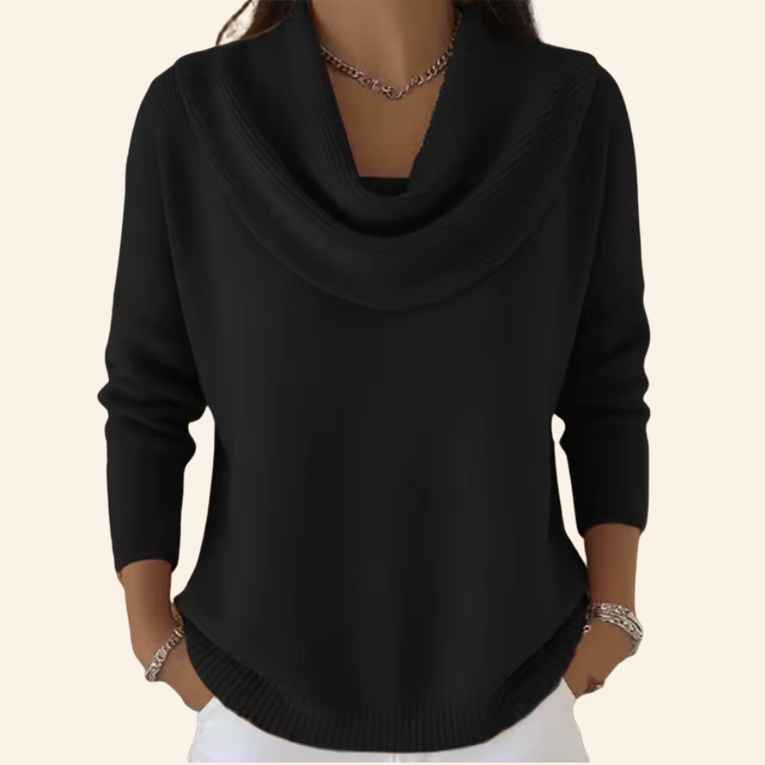 Eliza | Elegant High Neck Sweater