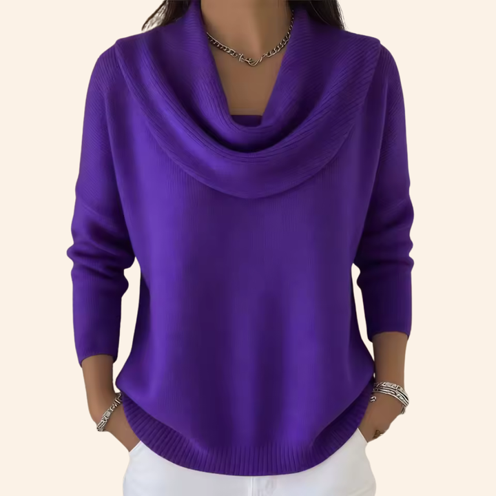 Eliza | Elegant High Neck Sweater