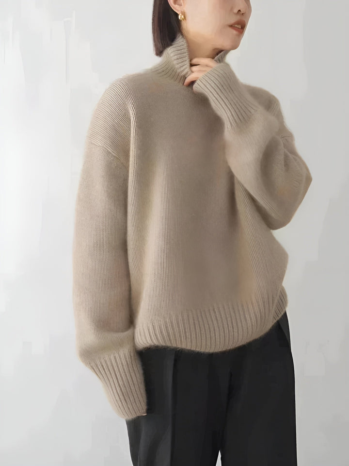Isola™ | Soft Cashmere High Neck Sweater