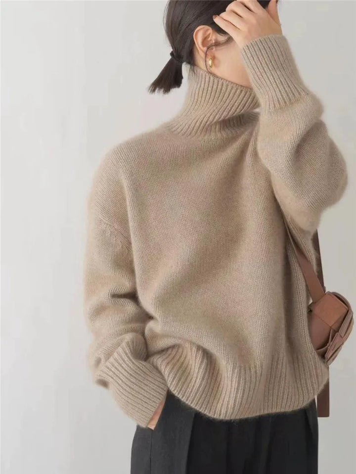 Isola™ | Soft Cashmere High Neck Sweater
