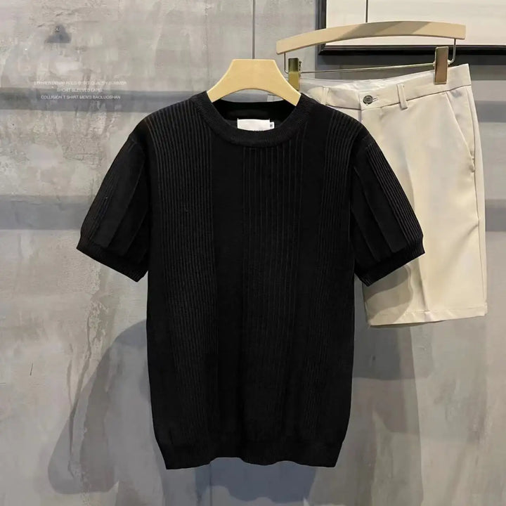 Lugo | Striped Knit T-Shirt