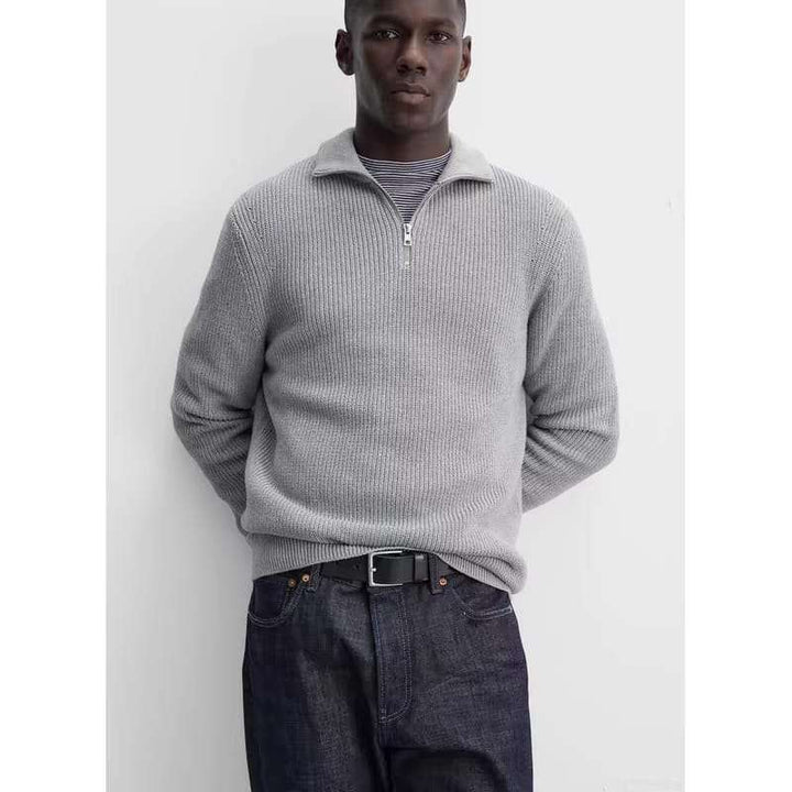 Pamplona | Half-Zip Sweatshirt with Elegant Knit Design