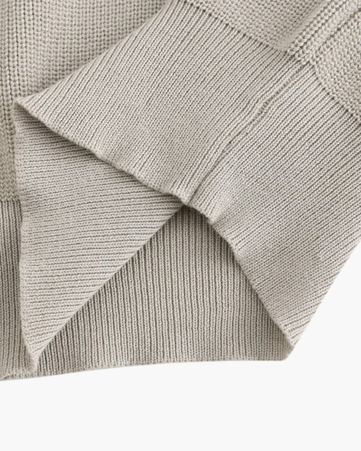 Oviedo | Knitted Polo Sweater with Zip Closure