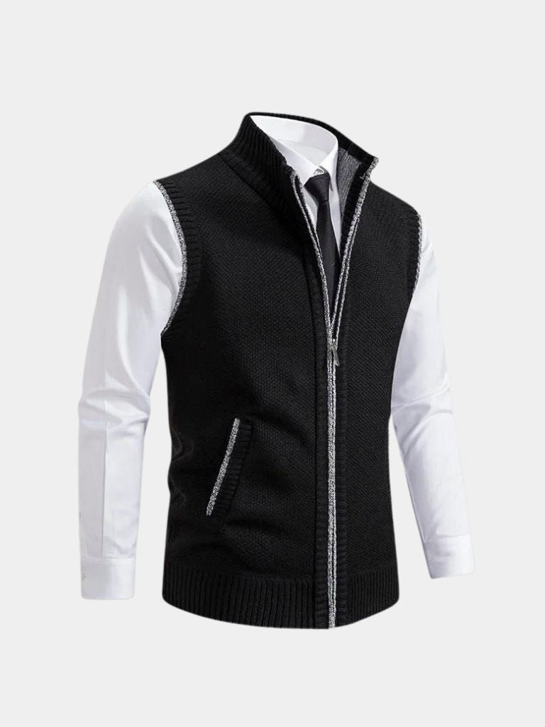 Elegant Waistcoat with Full Zip