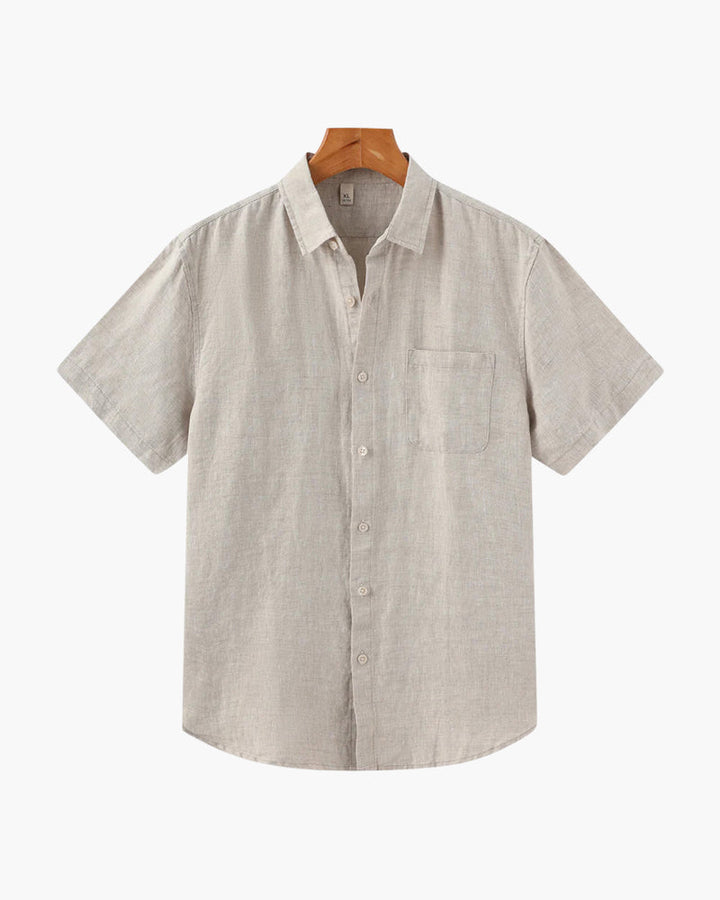 Melila | Short Sleeve Linen Shirt